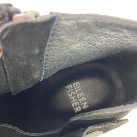 Eileen Fisher Billie Tag Wrap Black Leather | Mercari Eileen Fisher‎ Billie Wrapped Nubuck Booties Black Size 6
